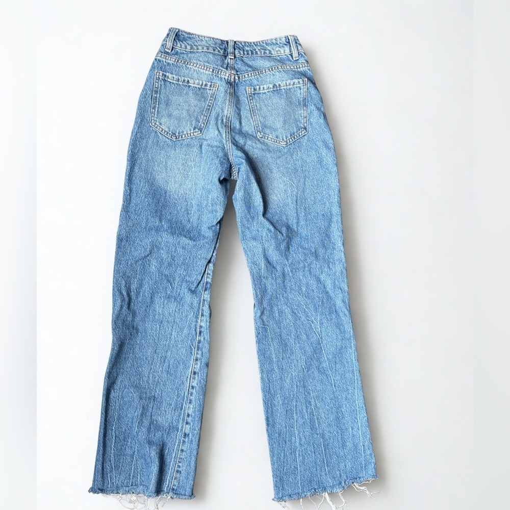 Garage Denim 90s Straight Distressed Light Wash Jeans Size 0 Size 24 GUC - Picture 2 of 3